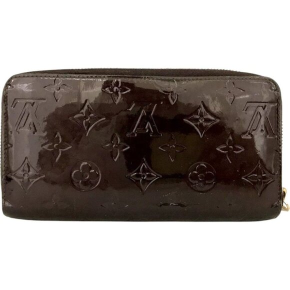 411228AX (E3) Louis Vuitton Wallet Long Amarante Monogram Vernis - Picture 2 of 9